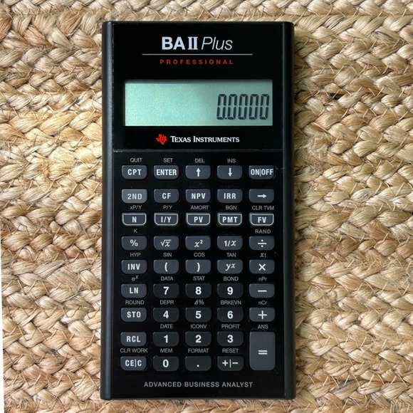 Texas Instruments Other - Texas Instruments BA II Plus Professional Financial Calculator Black TI-BAII-PRO